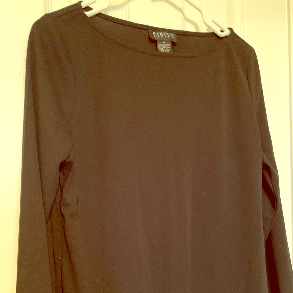 Black sheath blouse
